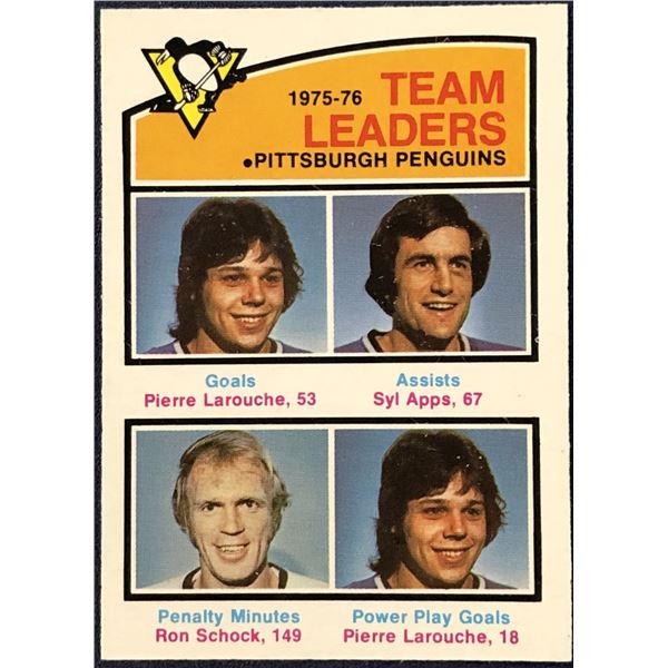 1976-77 O-PEE-CHEE NHL HOCKEY PITTSBURGH PENGUINS