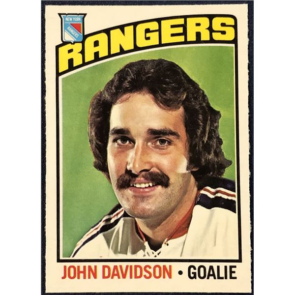 1976-77 O-PEE-CHEE NHL HOCKEY JOHN DAVIDSON (HOF)