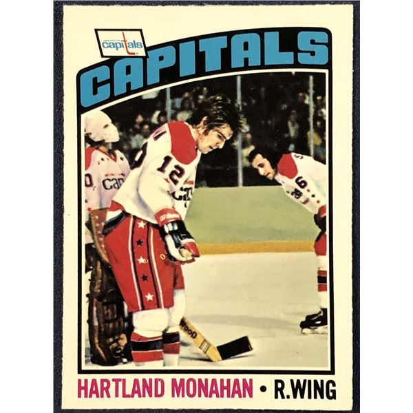 1976-77 O-PEE-CHEE NHL HOCKEY HARTLAND MONAHAN ROOKIE CARD