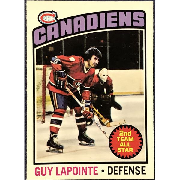 1976-77 O-PEE-CHEE NHL HOCKEY GUY LAPOINTE (HOF)