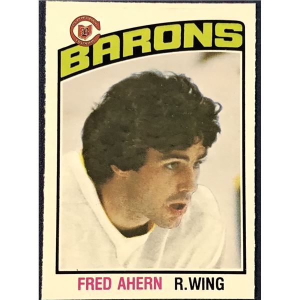 1976-77 O-PEE-CHEE NHL HOCKEY FRED AHERN ROOKIE CARD