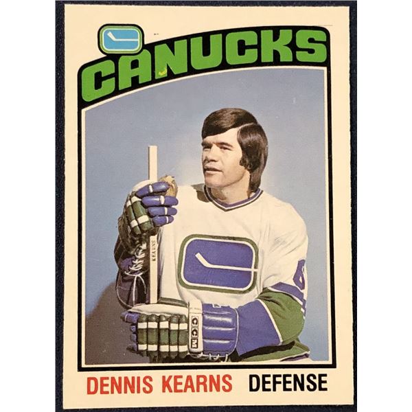 1976-77 O-PEE-CHEE NHL HOCKEY DENNIS KEARNS