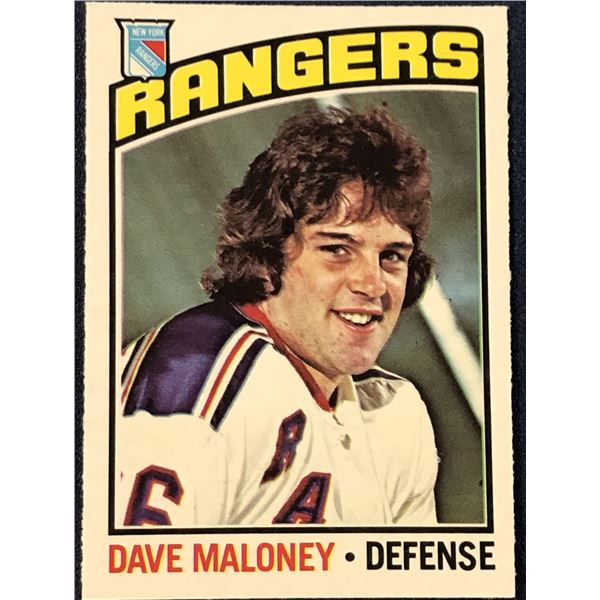 1976-77 O-PEE-CHEE NHL HOCKEY DAVE MALONEY ROOKIE CARD