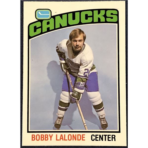 1976-77 O-PEE-CHEE NHL HOCKEY BOBBY LALONDE