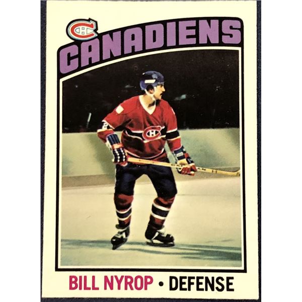 1976-77 O-PEE-CHEE NHL HOCKEY BILL NYROP ROOKIE CARD