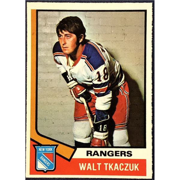 1974-75 O-PEE-CHEE NHL HOCKEY WALT TKACZUK
