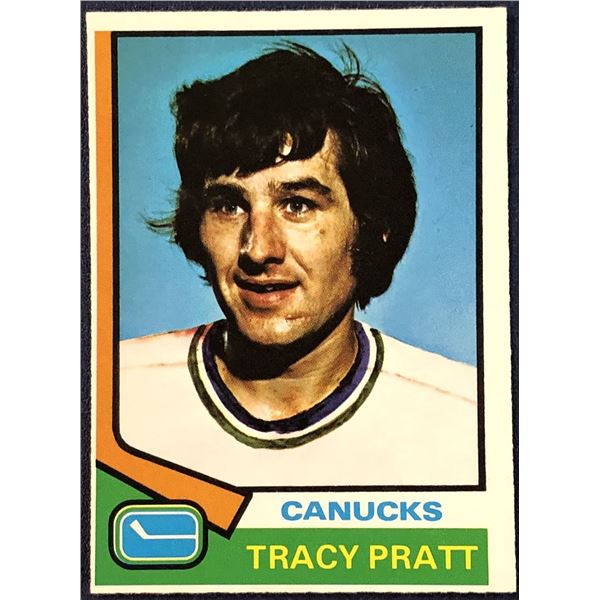 1974-75 O-PEE-CHEE NHL HOCKEY TRACY PRATT