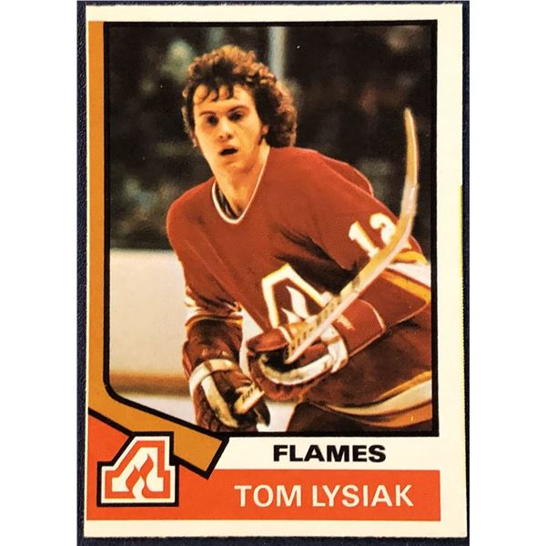 1974-75 O-PEE-CHEE NHL HOCKEY TOM LYSIAK ROOKIE CARD