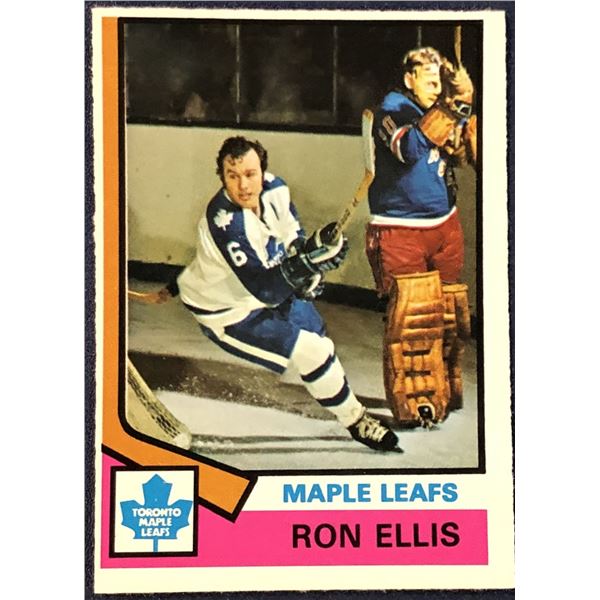 1974-75 O-PEE-CHEE NHL HOCKEY RON ELLIS (HOF)
