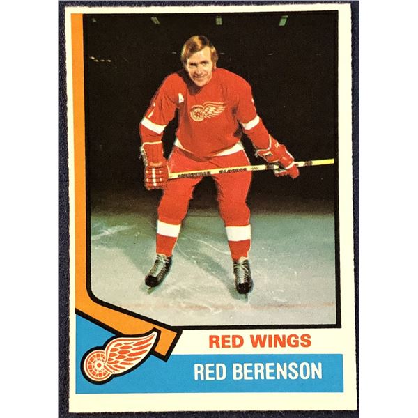 1974-75 O-PEE-CHEE NHL HOCKEY RED BERENSON
