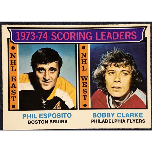 1974-75 O-PEE-CHEE NHL HOCKEY PHIL ESPOSITO (HOF)