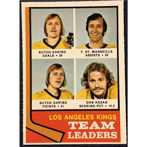 1974-75 O-PEE-CHEE NHL HOCKEY LOS ANGELES KINGS
