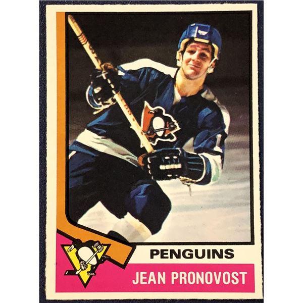 1974-75 O-PEE-CHEE NHL HOCKEY JEAN PRONOVOST