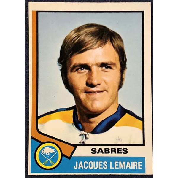 1974-75 O-PEE-CHEE NHL HOCKEY JACQUES LEMAIRE (HOF)