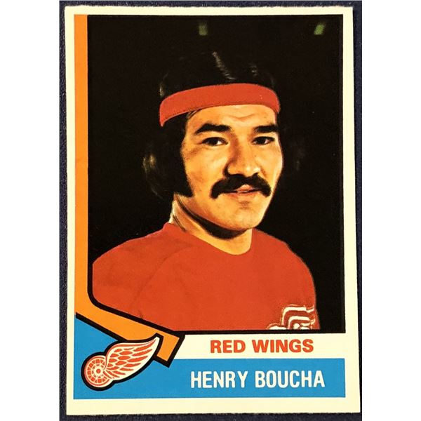 1974-75 O-PEE-CHEE NHL HOCKEY HENRY BOUCHA