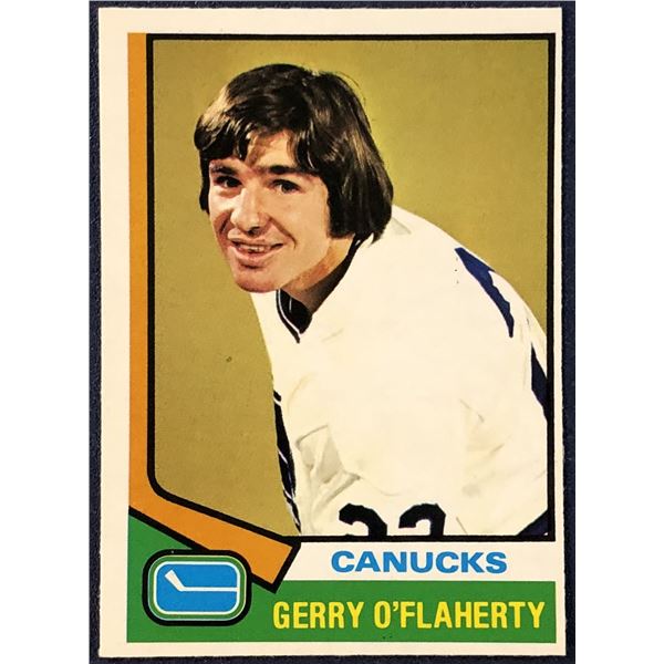 1974-75 O-PEE-CHEE NHL HOCKEY GERRY O'FLAHERTY