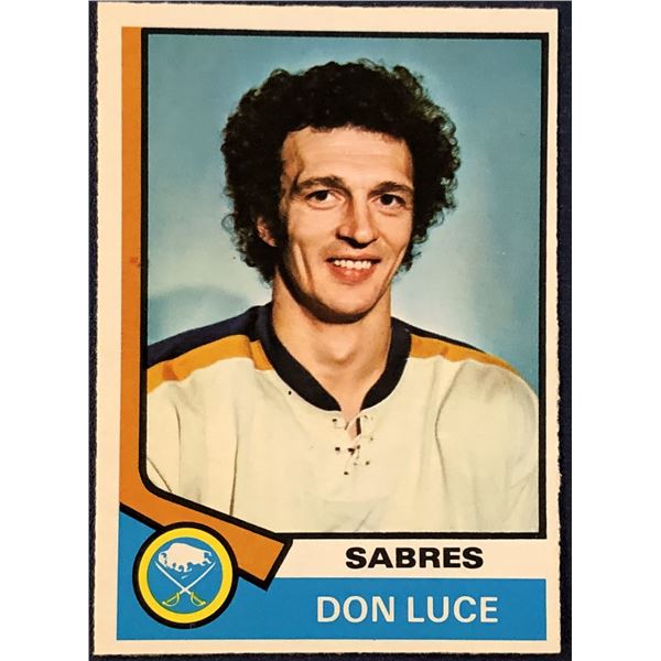 1974-75 O-PEE-CHEE NHL HOCKEY DON LUCE
