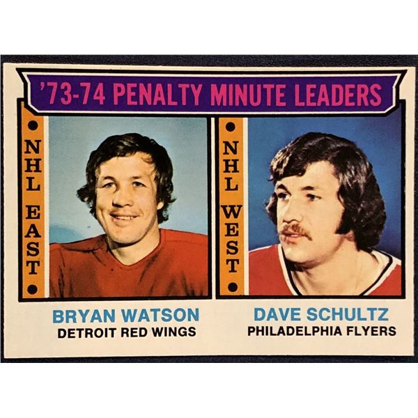 1974-75 O-PEE-CHEE NHL HOCKEY DAVE SCHULTZ
