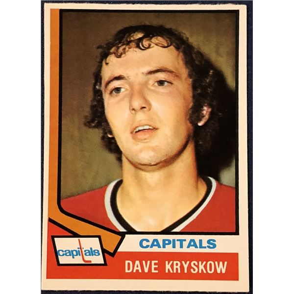 1974-75 O-PEE-CHEE NHL HOCKEY DAVE KRYSKOW ROOKIE CARD