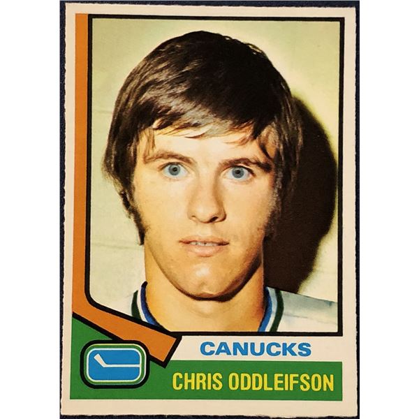 1974-75 O-PEE-CHEE NHL HOCKEY CHRIS ODDLEIFSON ROOKIE CARD