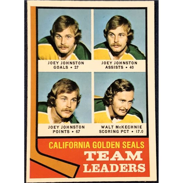 1974-75 O-PEE-CHEE NHL HOCKEY CALIFORNIA GOLDEN SEALS
