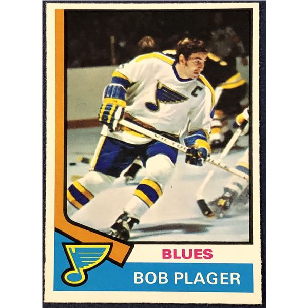 1974-75 O-PEE-CHEE NHL HOCKEY BOB PLAGER