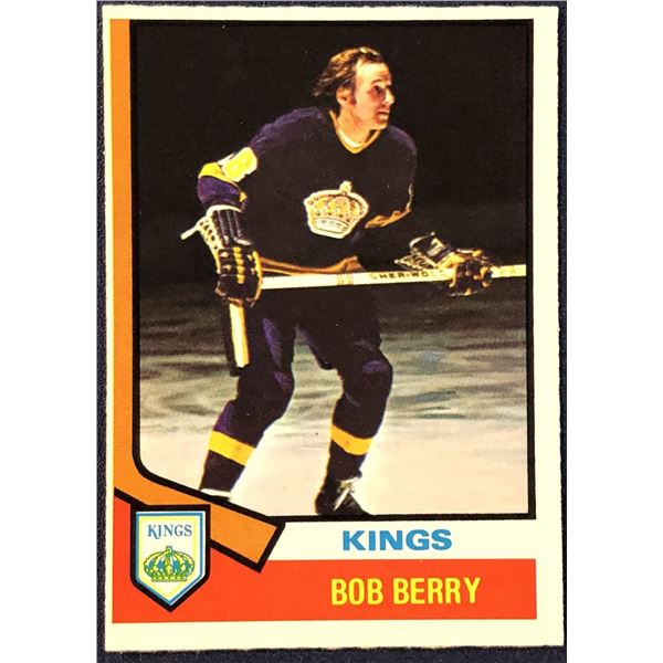 1974-75 O-PEE-CHEE NHL HOCKEY BOB BERRY
