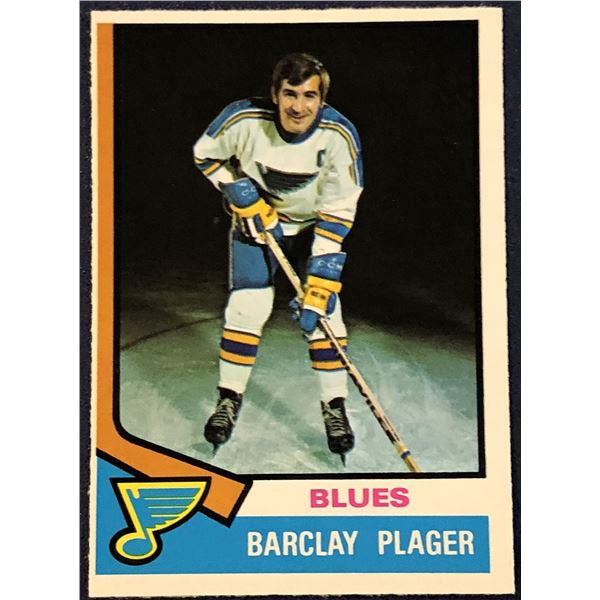 1974-75 O-PEE-CHEE NHL HOCKEY BARCLAY PLAGER