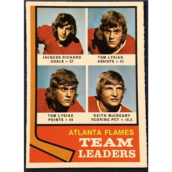 1974-75 O-PEE-CHEE NHL HOCKEY ATLANTA FLAMES