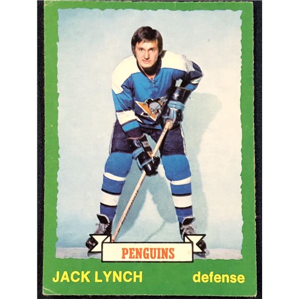 1973-74 TOPPS NHL HOCKEY JACK LYNCH ROOKIE CARD