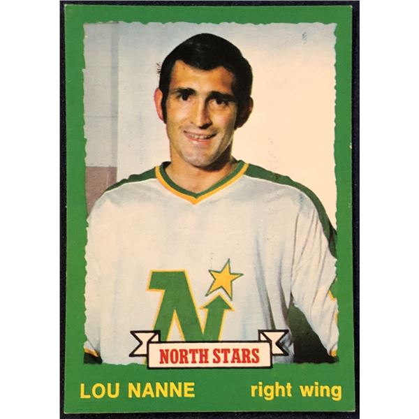 1973-74 O-PEE-CHEE NHL HOCKEY LOU NANNE