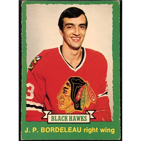1973-74 O-PEE-CHEE NHL HOCKEY J.P. BORDELEAU ROOKIE CARD