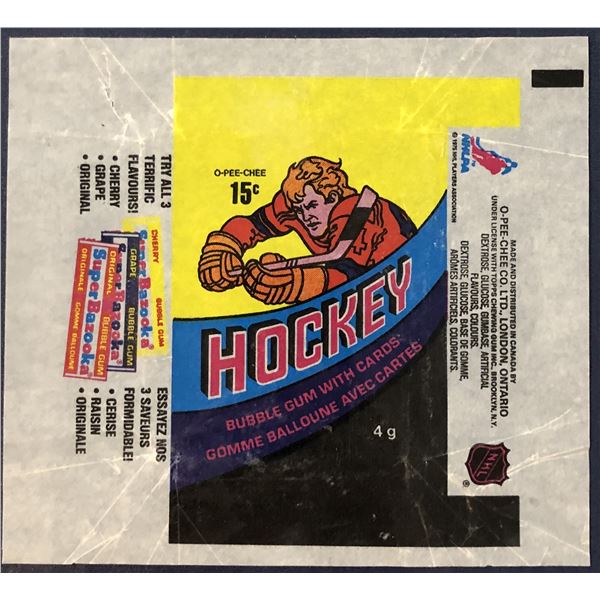 1978-79 O-PEE-CHEE NHL HOCKEY WRAPPER