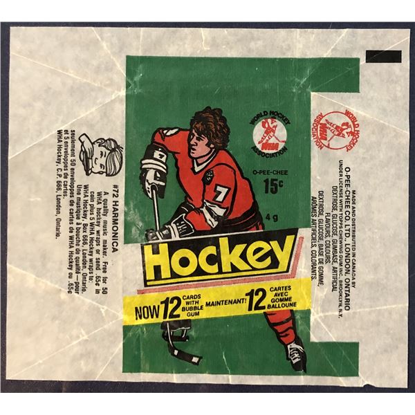 1977-78 O-PEE-CHEE WHA HOCKEY WRAPPER