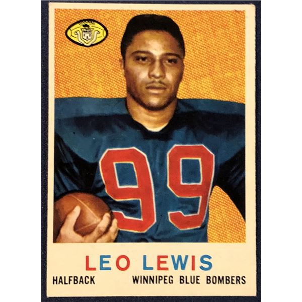 1959 O-PEE-CHEE CFL FOOTBALL LEO LEWIS (HOF)