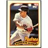 Image 1 : 1989 TOPPS ROBERTO ALOMAR (HOF) ROOKIE CARD
