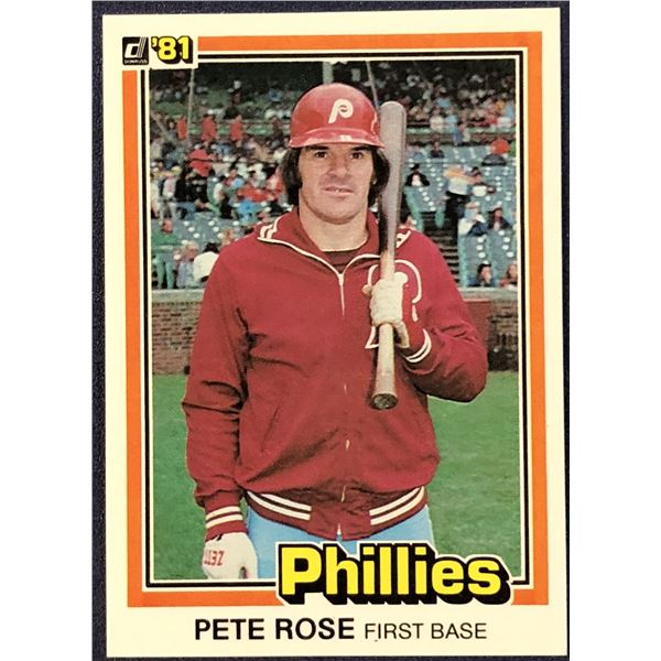 1981 DONRUSS BASEBALL PETE ROSE
