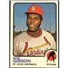 Image 1 : 1973 TOPPS BOB GIBSON (HOF)