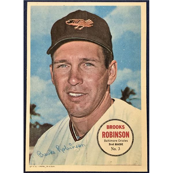 1967 TOPPS BASEBALL POSTER INSERT - BROOKS ROBINSON (HOF)