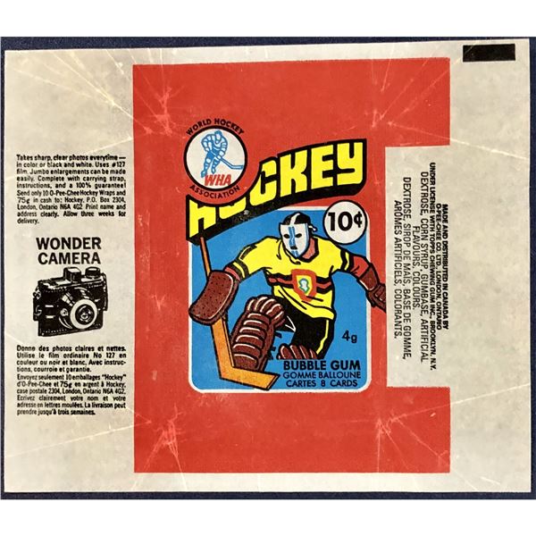 1976-77 O-PEE-CHEE WHA HOCKEY WRAPPER