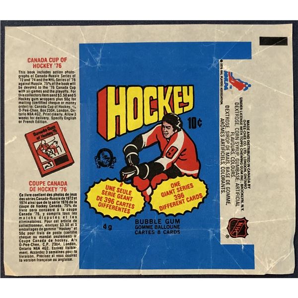 1976-77 O-PEE-CHEE NHL HOCKEY WRAPPER