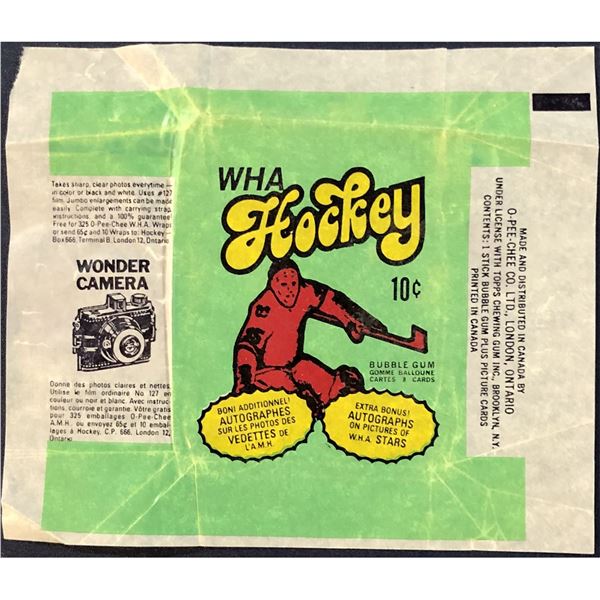 1974-75 O-PEE-CHEE WHA HOCKEY WRAPPER