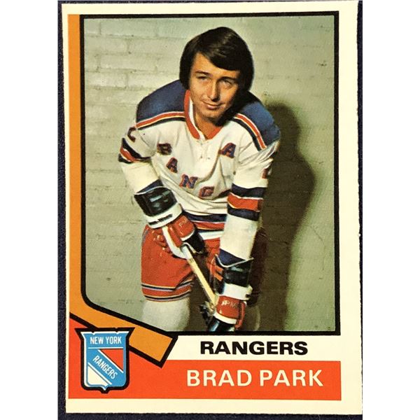 1974-75 O-PEE-CHEE NHL HOCKEY BRAD PARK (HOF)