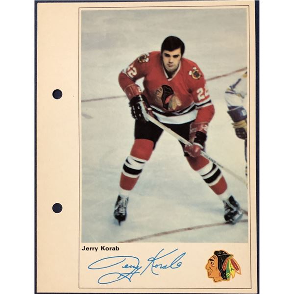 1971 TORONTO SUN NHL ACTION PLAYERS - JERRY KORAB