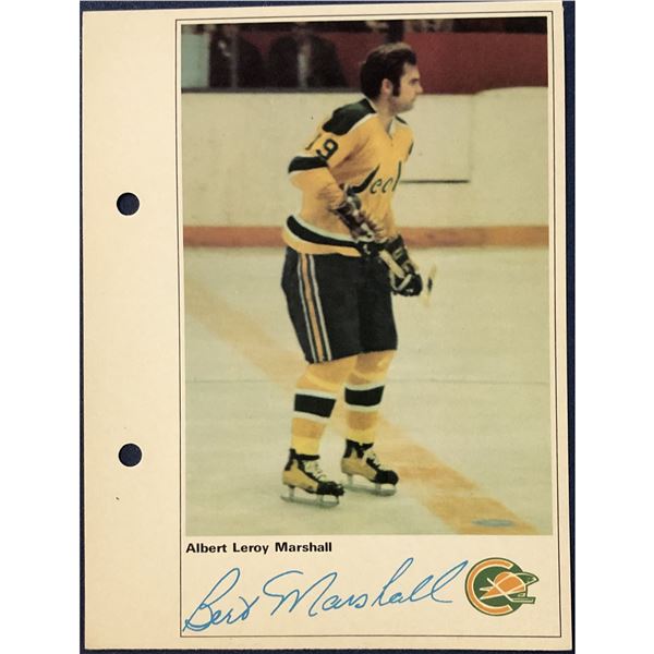 1971 TORONTO SUN NHL ACTION PLAYERS - BERT MARSHALL