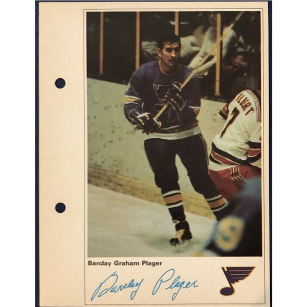 1971 TORONTO SUN NHL ACTION PLAYERS - BARCLAY PLAGER