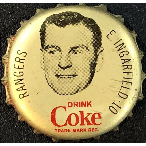 1964-65 COCA COLA NHL BOTTLE CAPS - EARL INGARFIELD