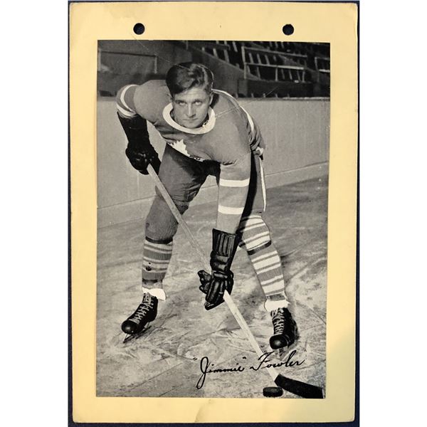 1944-63 BEEHIVE HOCKEY - JIMMIE FOWLER