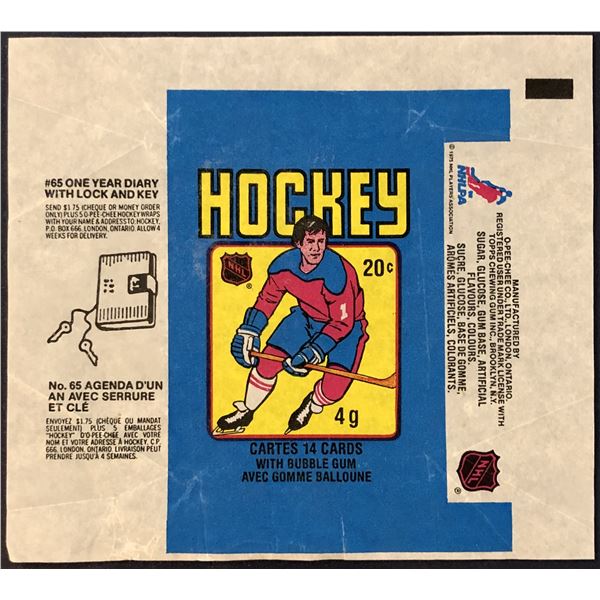 1979-80 O-PEE-CHEE NHL HOCKEY WRAPPER - WAYNE GRETZKY ROOKIE YEAR