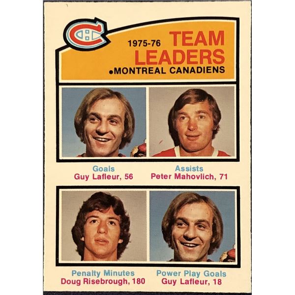 1976-77 O-PEE-CHEE NHL HOCKEY GUY LAFLEUR (HOF)